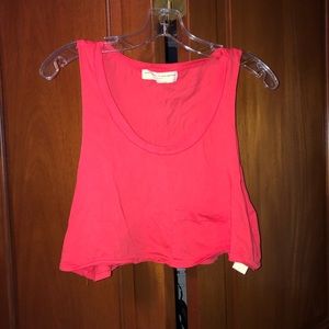 NWOT Cropped Scoop Neck Tank Top